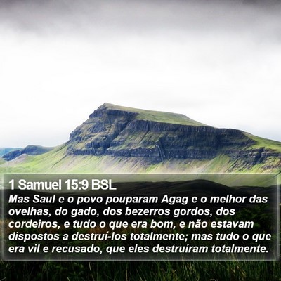 1 Samuel 15:9 BSL Bible Verse Image