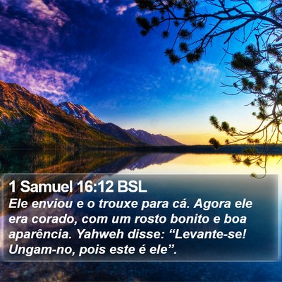 1 Samuel 16:12 BSL Bible Verse Image