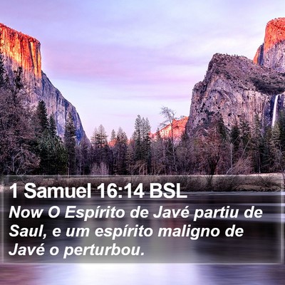 1 Samuel 16:14 BSL Bible Verse Image
