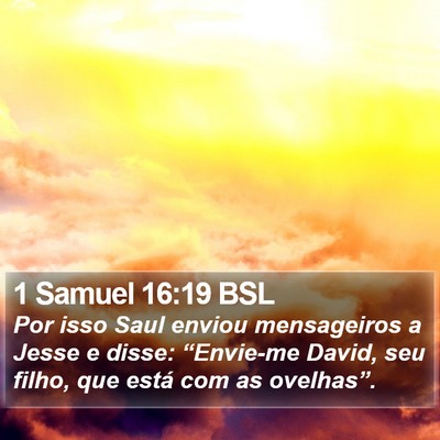 1 Samuel 16:19 BSL Bible Verse Image