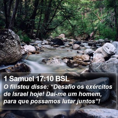 1 Samuel 17:10 BSL Bible Verse Image
