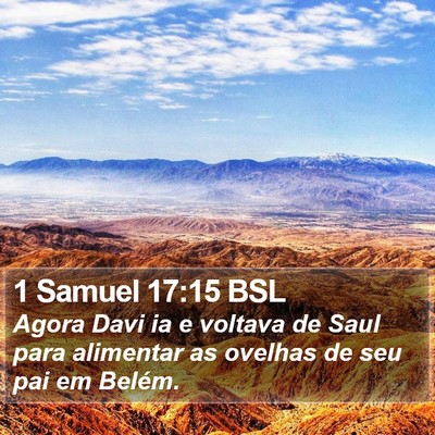1 Samuel 17:15 BSL Bible Verse Image