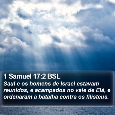 1 Samuel 17:2 BSL Bible Verse Image