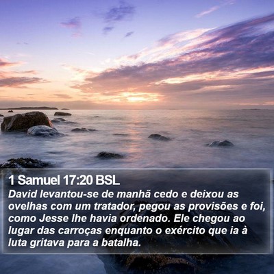 1 Samuel 17:20 BSL Bible Verse Image
