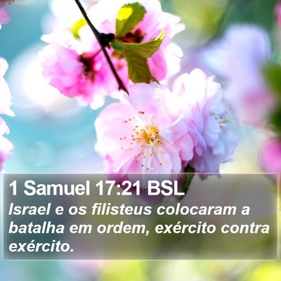 1 Samuel 17:21 BSL Bible Verse Image