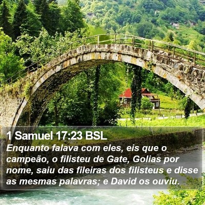 1 Samuel 17:23 BSL Bible Verse Image