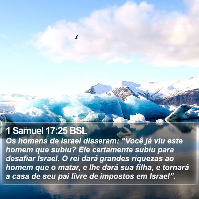 1 Samuel 17:25 BSL Bible Verse Image
