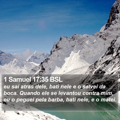 1 Samuel 17:35 BSL Bible Verse Image