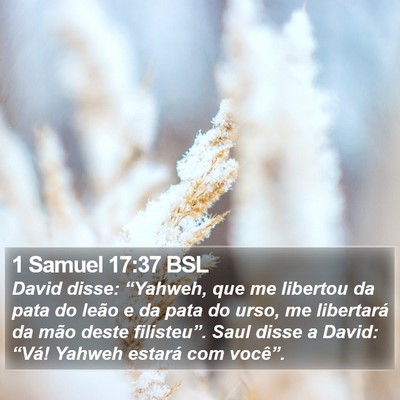 1 Samuel 17:37 BSL Bible Verse Image