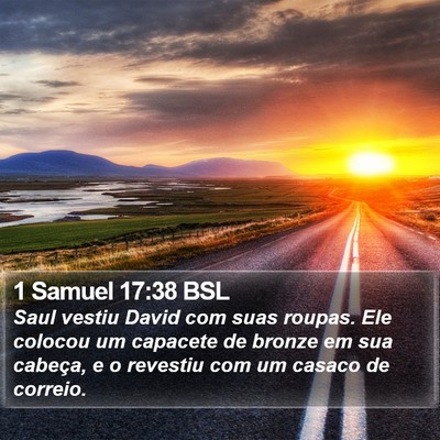 1 Samuel 17:38 BSL Bible Verse Image