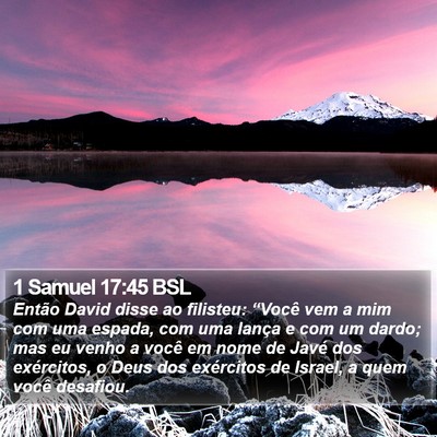 1 Samuel 17:45 BSL Bible Verse Image