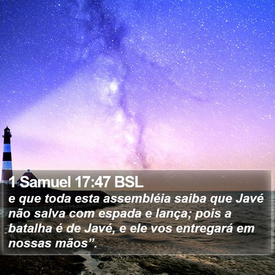 1 Samuel 17:47 BSL Bible Verse Image