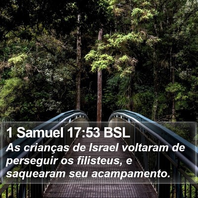 1 Samuel 17:53 BSL Bible Verse Image