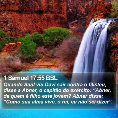 1 Samuel 17:55 BSL Bible Verse Image