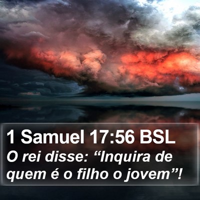 1 Samuel 17:56 BSL Bible Verse Image