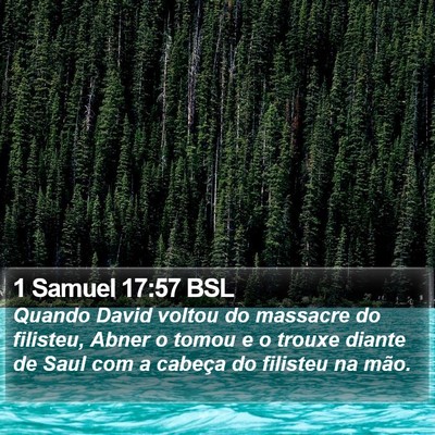 1 Samuel 17:57 BSL Bible Verse Image