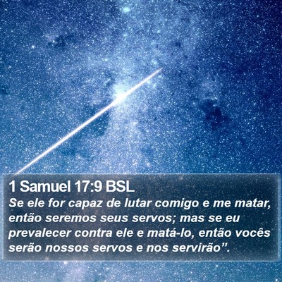 1 Samuel 17:9 BSL Bible Verse Image
