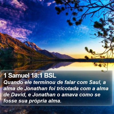 1 Samuel 18:1 BSL Bible Verse Image