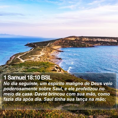 1 Samuel 18:10 BSL Bible Verse Image