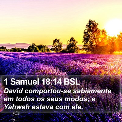 1 Samuel 18:14 BSL Bible Verse Image