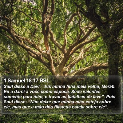 1 Samuel 18:17 BSL Bible Verse Image