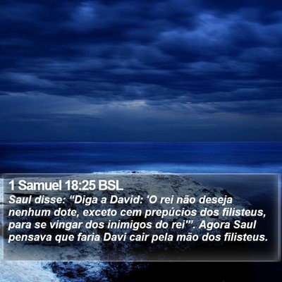 1 Samuel 18:25 BSL Bible Verse Image