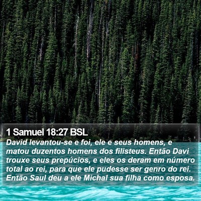 1 Samuel 18:27 BSL Bible Verse Image