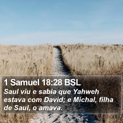 1 Samuel 18:28 BSL Bible Verse Image