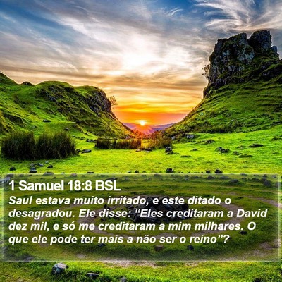 1 Samuel 18:8 BSL Bible Verse Image