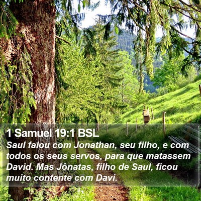 1 Samuel 19:1 BSL Bible Verse Image