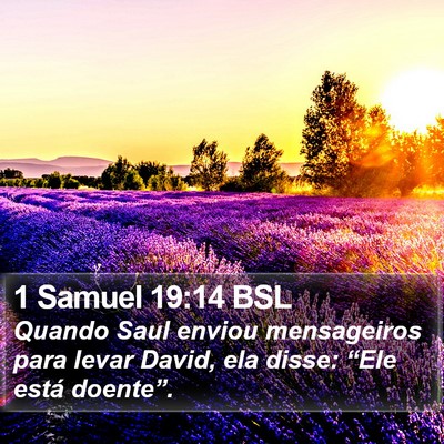 1 Samuel 19:14 BSL Bible Verse Image