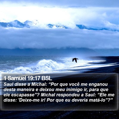 1 Samuel 19:17 BSL Bible Verse Image