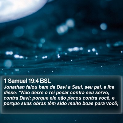 1 Samuel 19:4 BSL Bible Verse Image