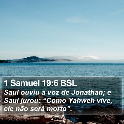 1 Samuel 19:6 BSL Bible Verse Image