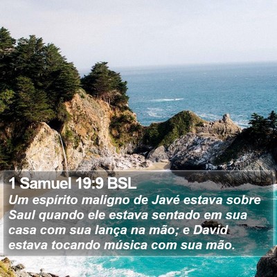 1 Samuel 19:9 BSL Bible Verse Image