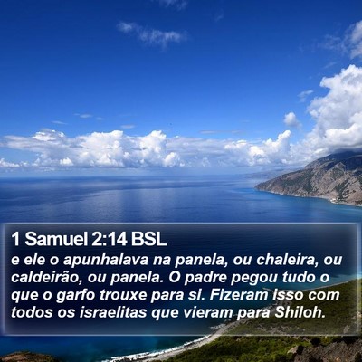 1 Samuel 2:14 BSL Bible Verse Image