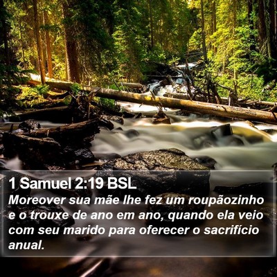 1 Samuel 2:19 BSL Bible Verse Image