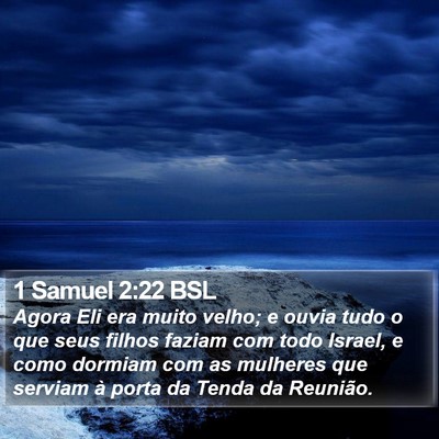 1 Samuel 2:22 BSL Bible Verse Image