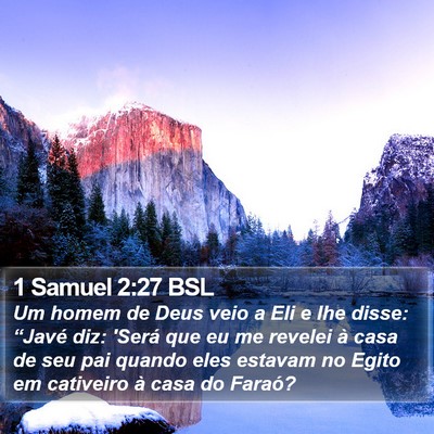 1 Samuel 2:27 BSL Bible Verse Image