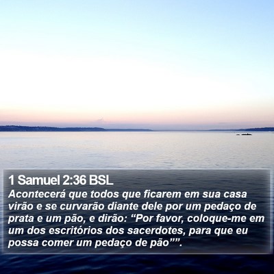 1 Samuel 2:36 BSL Bible Verse Image