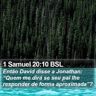 1 Samuel 20:10 BSL Bible Verse Image