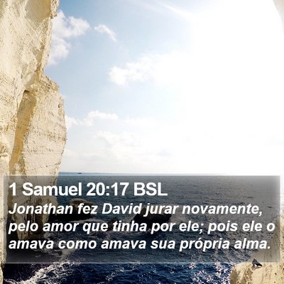 1 Samuel 20:17 BSL Bible Verse Image