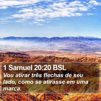 1 Samuel 20:20 BSL Bible Verse Image