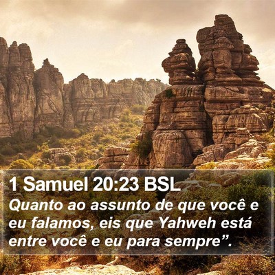 1 Samuel 20:23 BSL Bible Verse Image