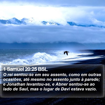 1 Samuel 20:25 BSL Bible Verse Image