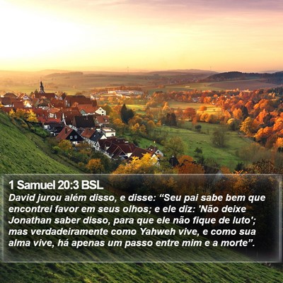 1 Samuel 20:3 BSL Bible Verse Image