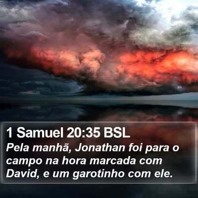 1 Samuel 20:35 BSL Bible Verse Image