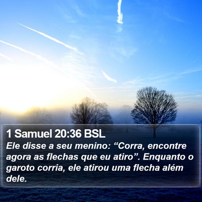 1 Samuel 20:36 BSL Bible Verse Image