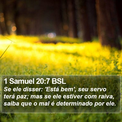 1 Samuel 20:7 BSL Bible Verse Image