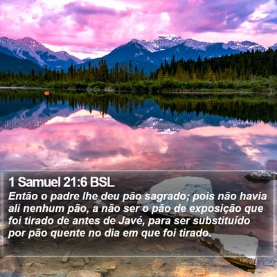 1 Samuel 21:6 BSL Bible Verse Image